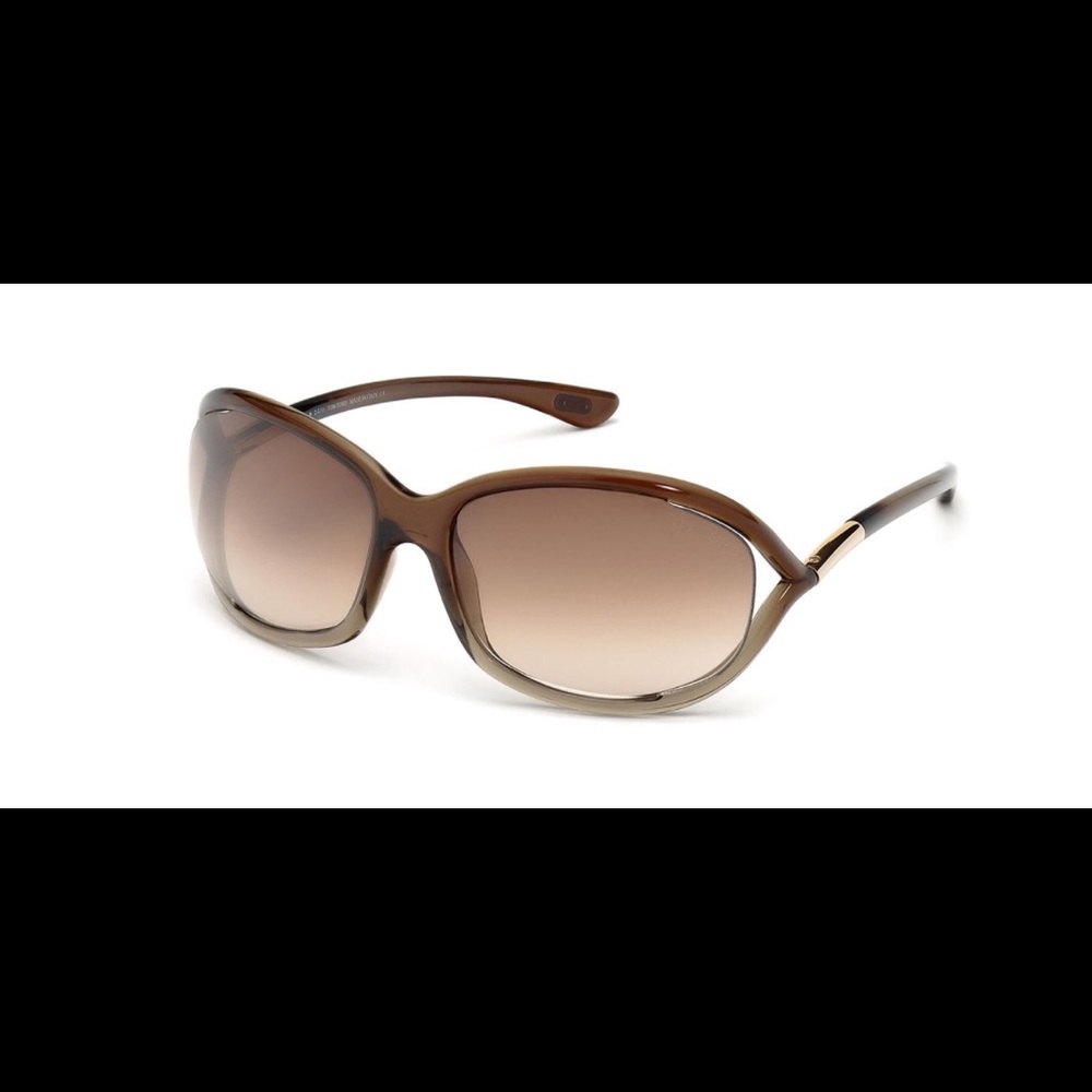 Tom Ford Jennifer Open Temple Round Sunglasses